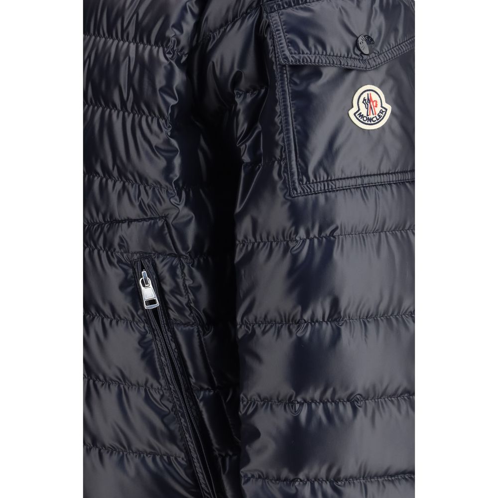 Moncler Blue Polyamide Coat