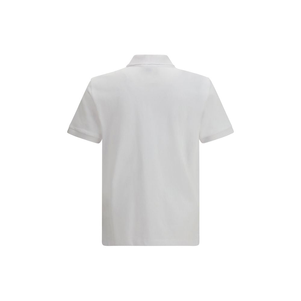 Ami Paris White Cotton Polo Shirt