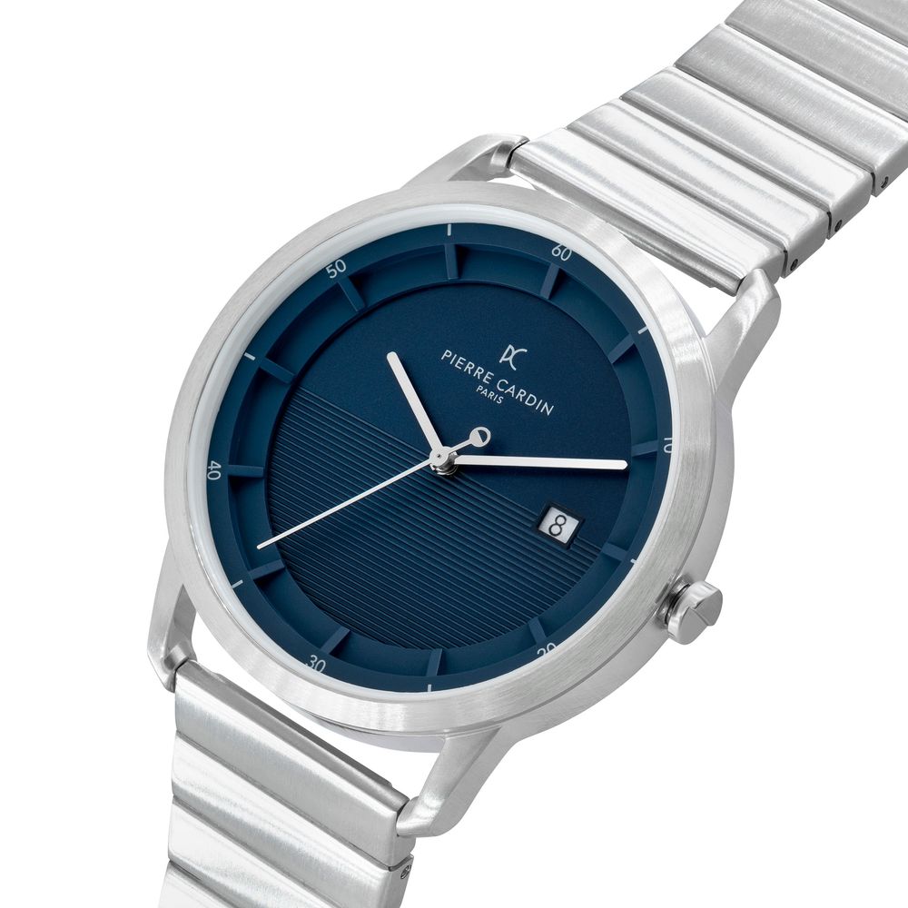 Pierre Cardin Gray Stainless Steel Dress Watch