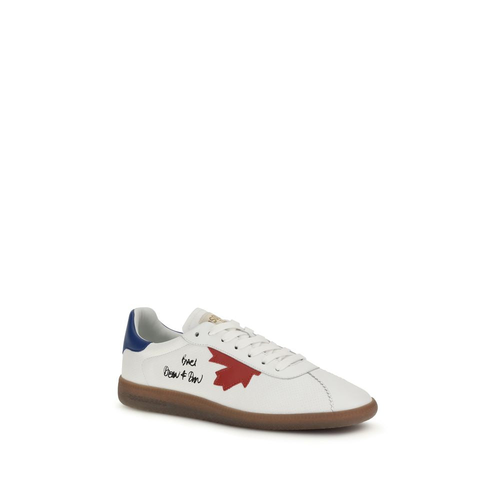 Dsquared² White Calf Leather Bos Taurus Chunky Sneakers
