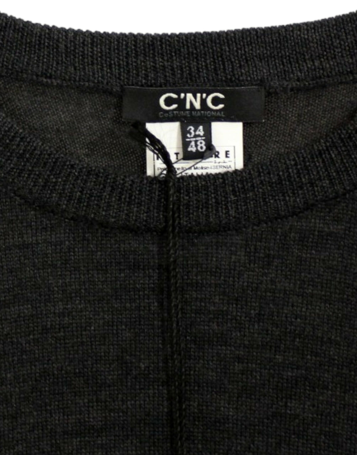 Costume National Gray crewneck pullover sweater