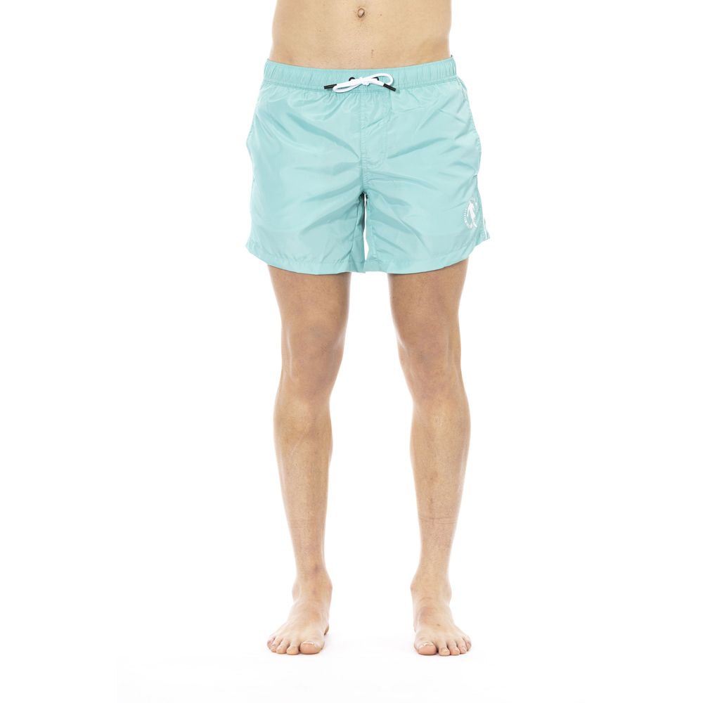 Bikkembergs Light Blue Polyester Men Swimwear