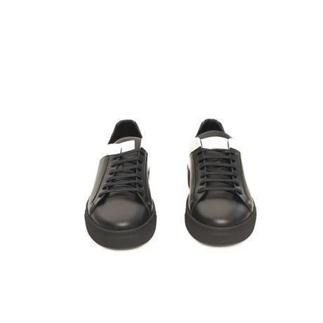 Cerruti 1881 Black Cowhide Men Sneaker