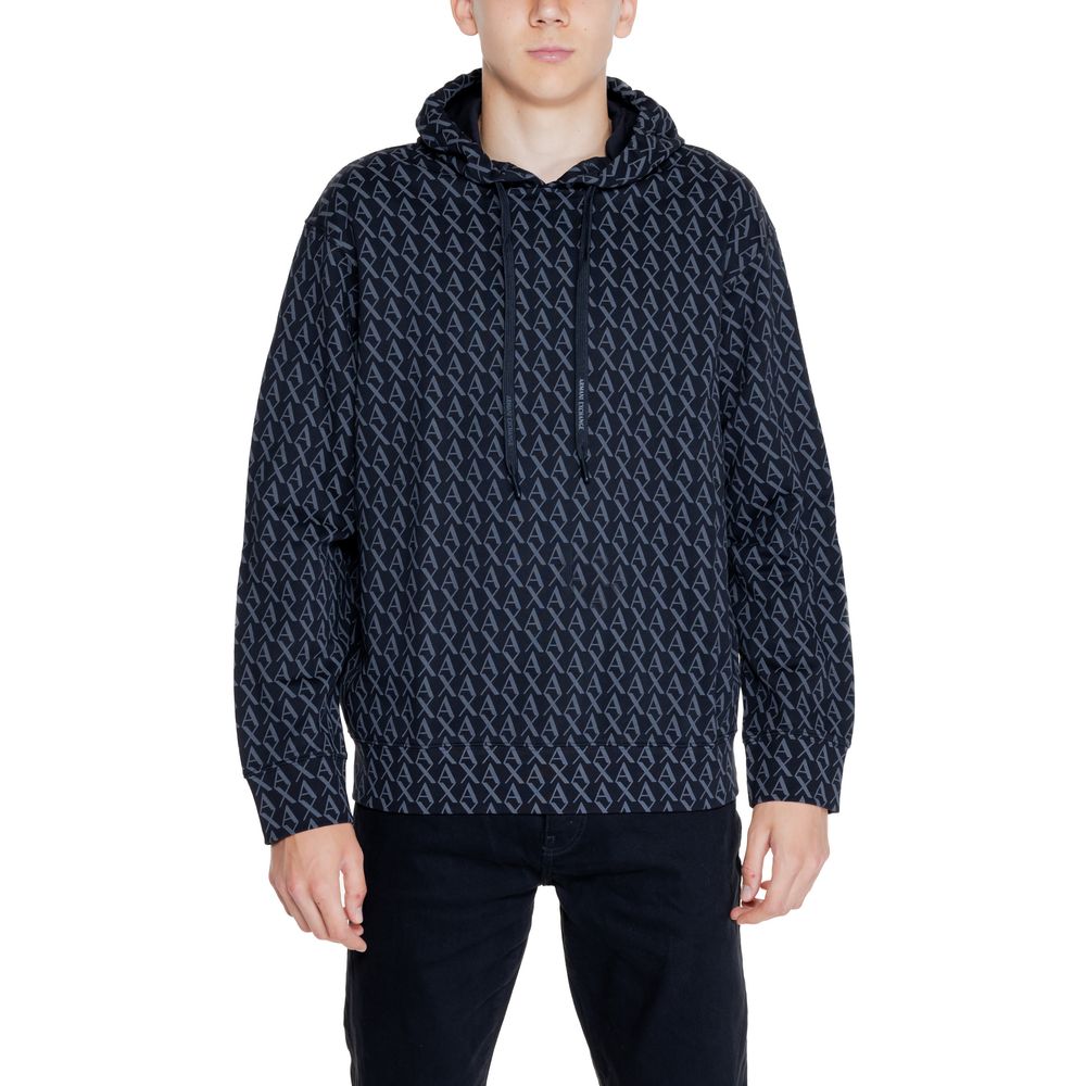Armani Exchange Black Cotton Hoody