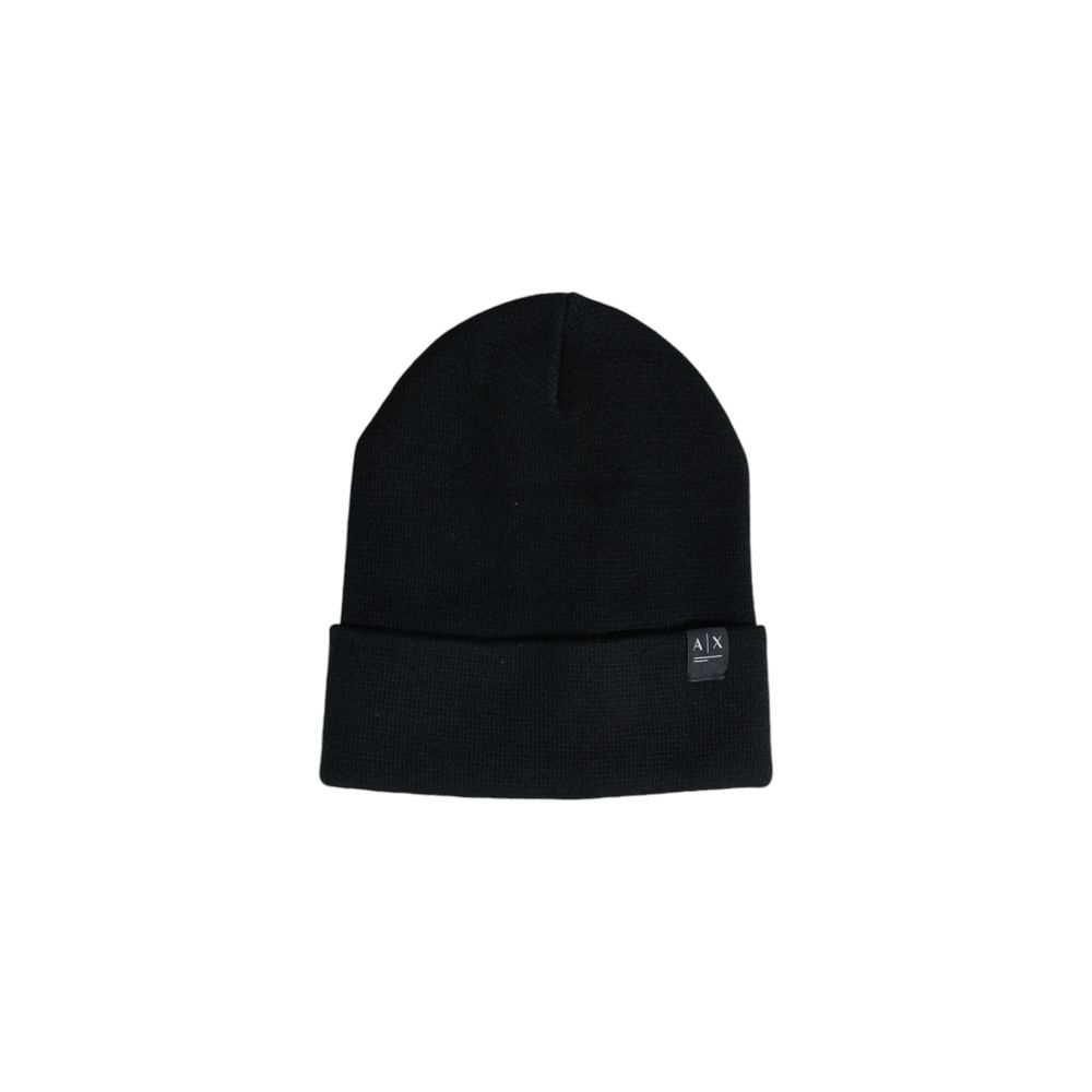 Armani Exchange Black Polyester Cap (Baseball Hat)