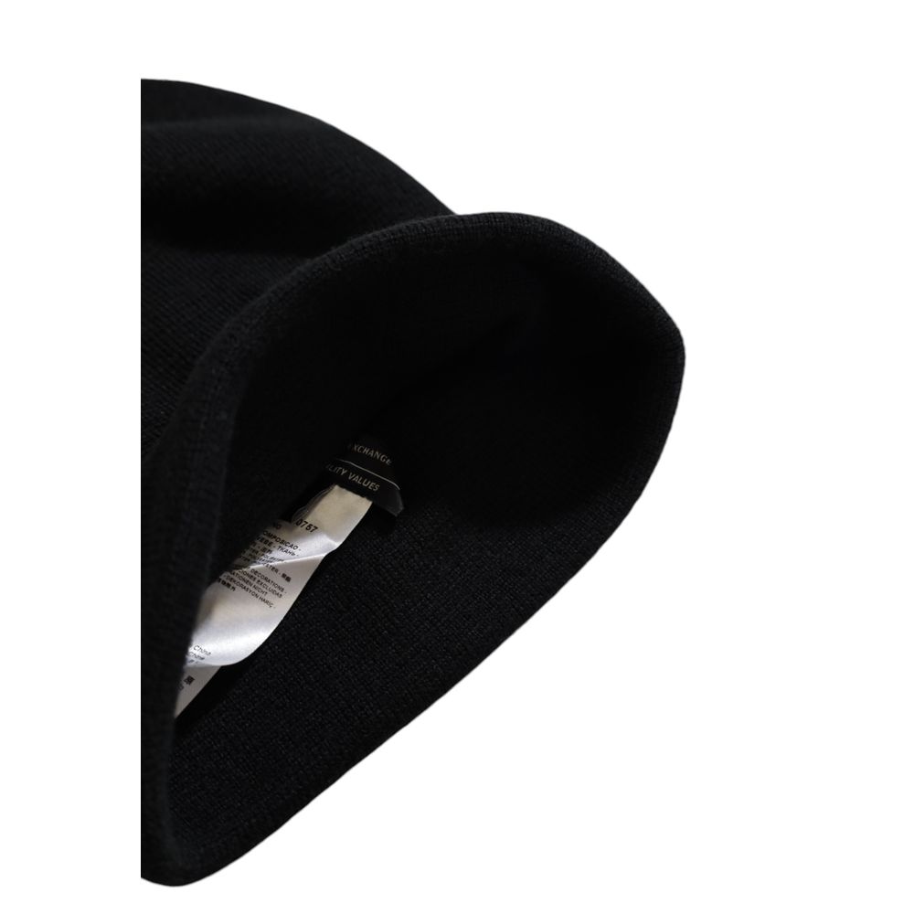 Armani Exchange Black Polyester Cap (Baseball Hat)