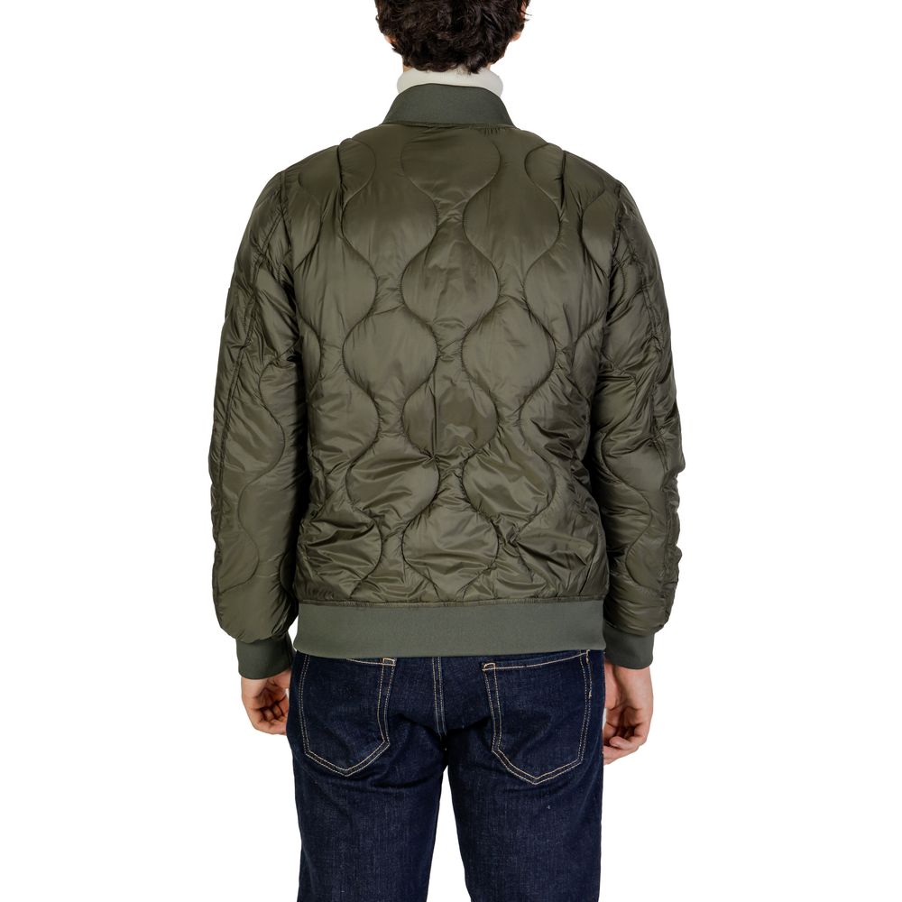 Gianni Lupo Green Polyamide Bomber