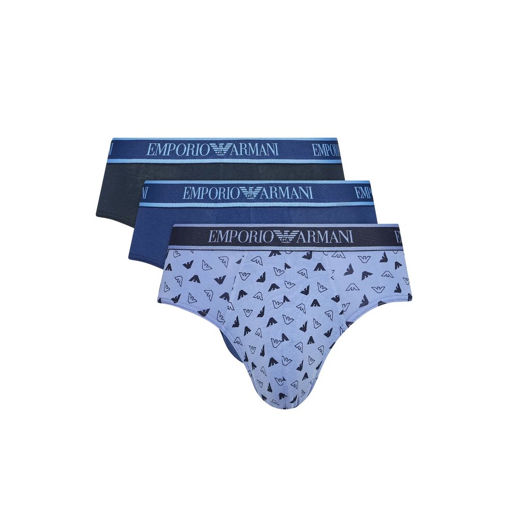 Emporio Armani Underwear Blue Cotton False