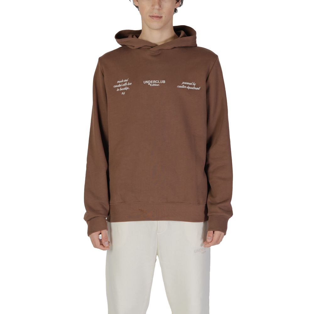 Underclub Brown Cotton Hoodie