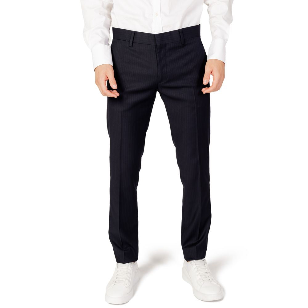 Antony Morato Blue Polyester Dress Pants