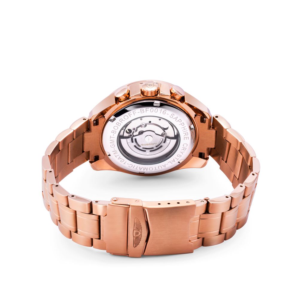 Bobroff Bronze Stainless Steel Dress Watch