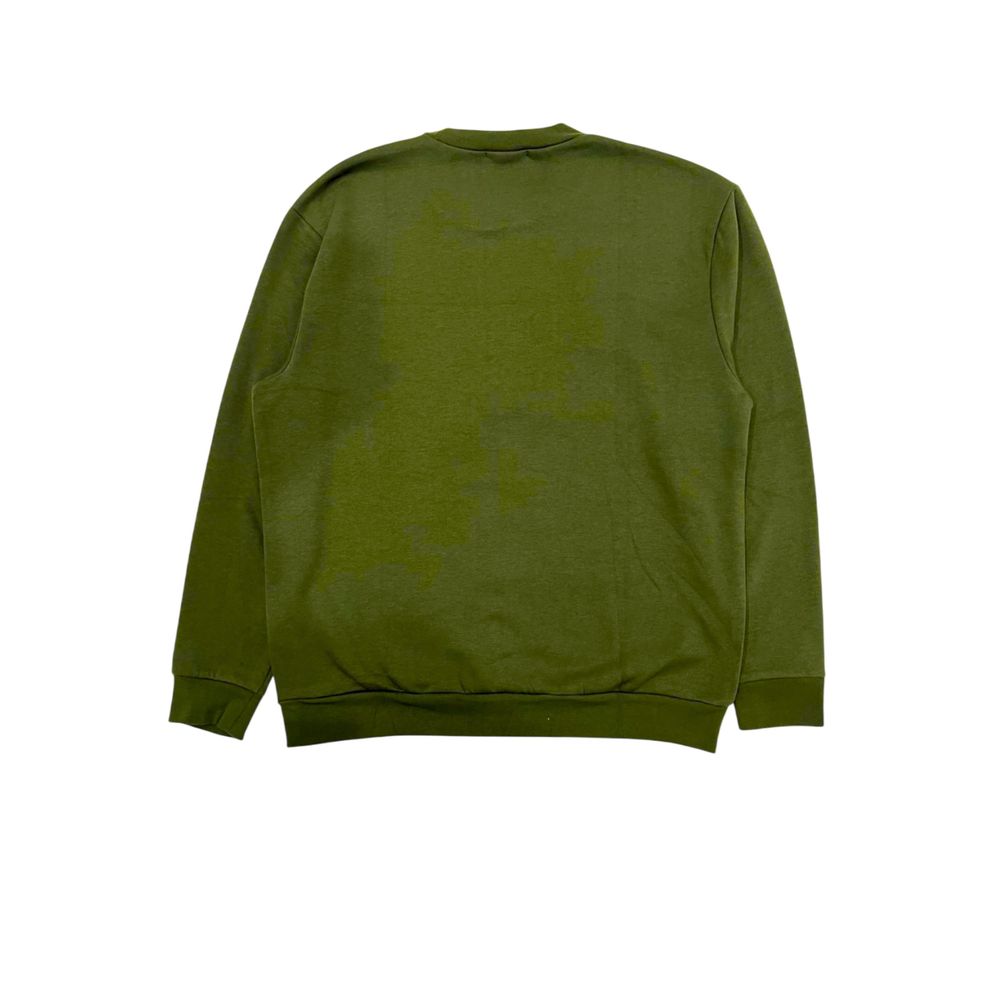 Cavalli Class Green Polyester Men Hoodie