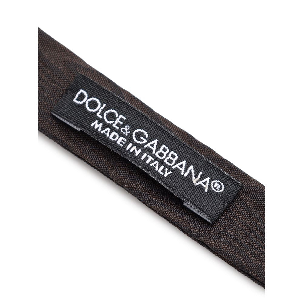 Dolce & Gabbana Brown Silk Bowtie