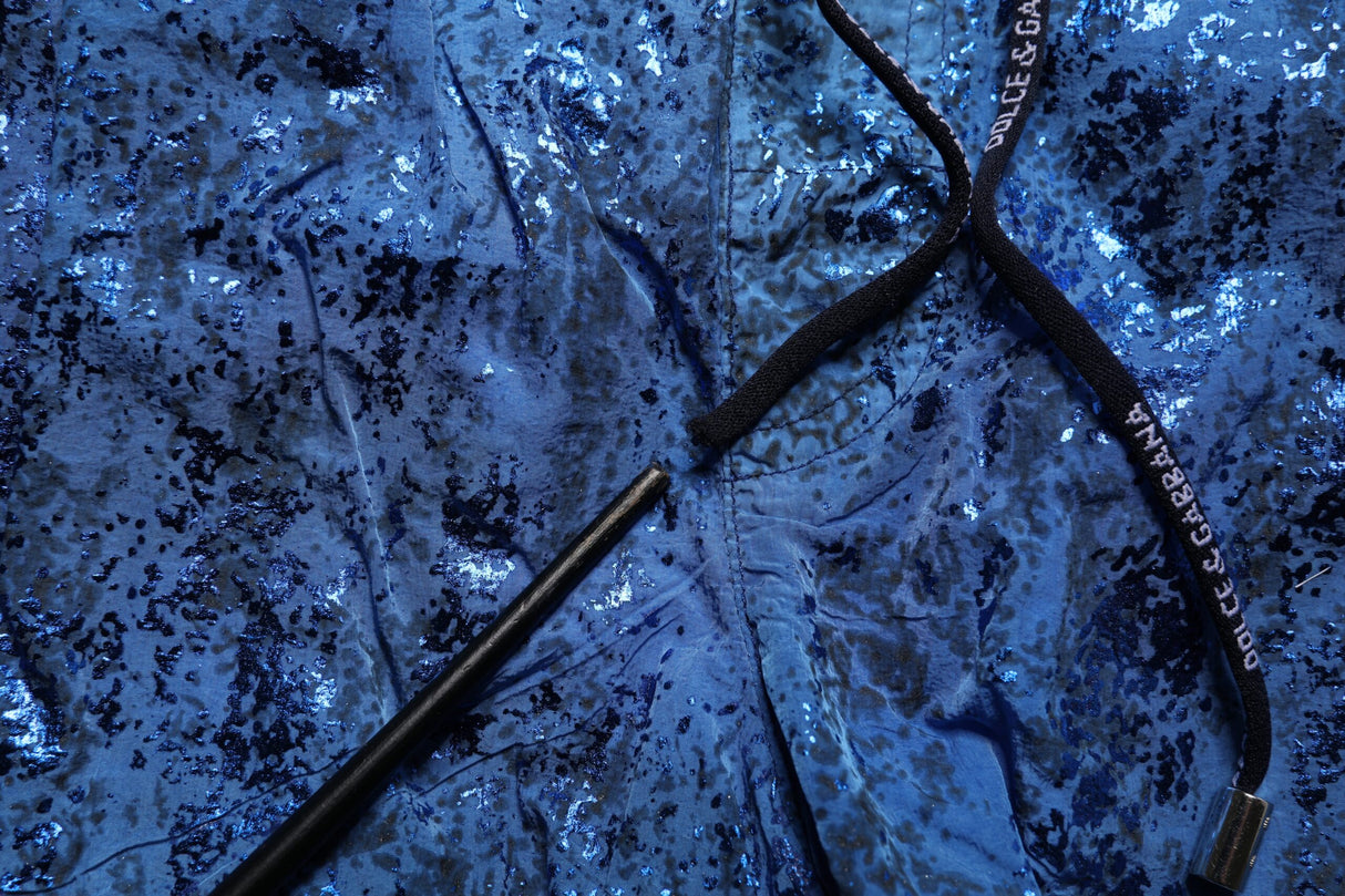 Dolce & Gabbana Blue Nylon Beachwear Swim Shorts 2Pc Swimwear