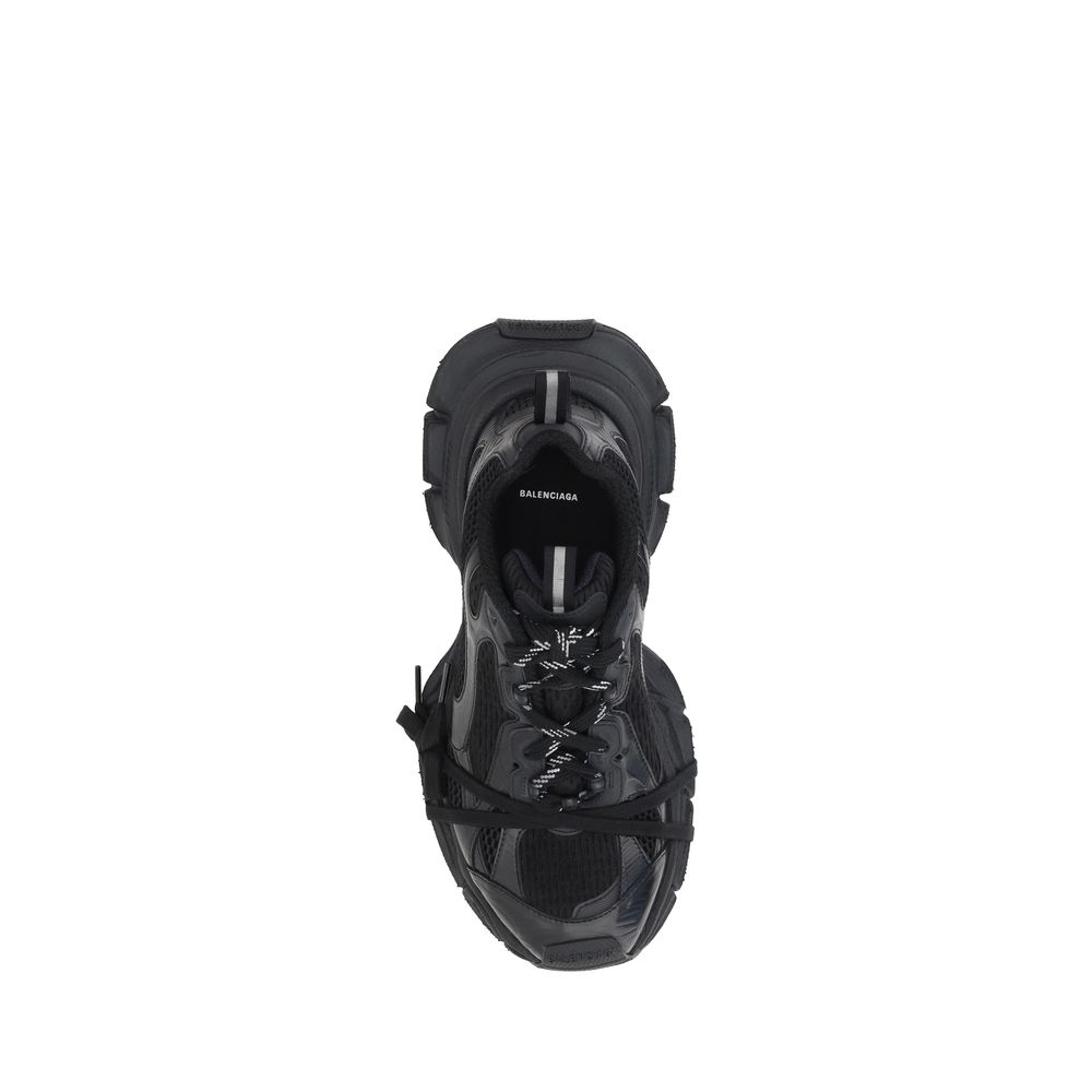 Balenciaga Black Rubber Athletic Sneakers