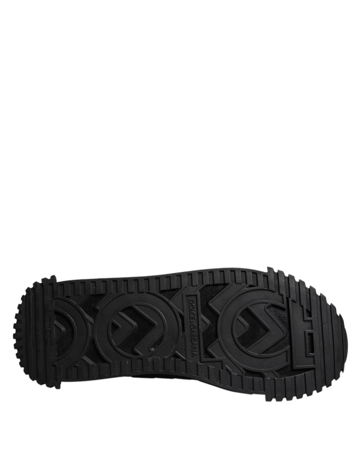 Dolce & Gabbana Black Logo Lace Up Low Top NS1 Sneakers Shoes