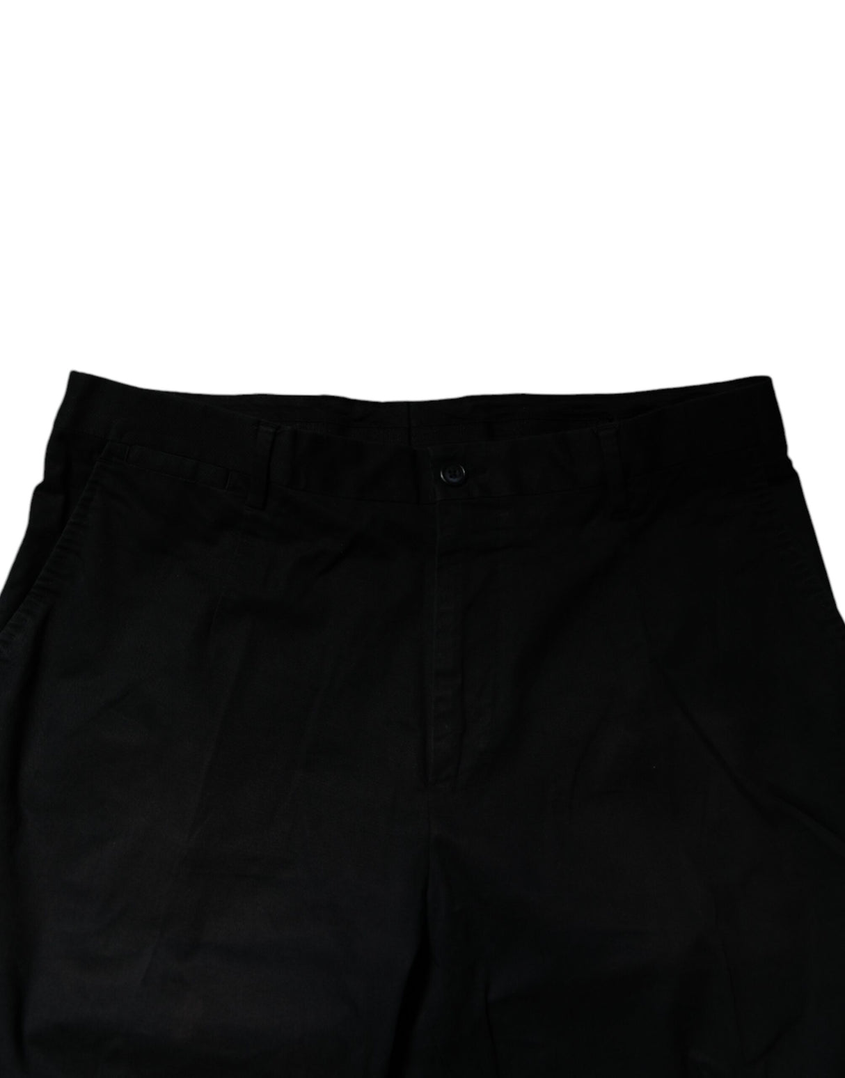 Dolce & Gabbana Black Cotton Stretch Skinny Dress Formal Pants