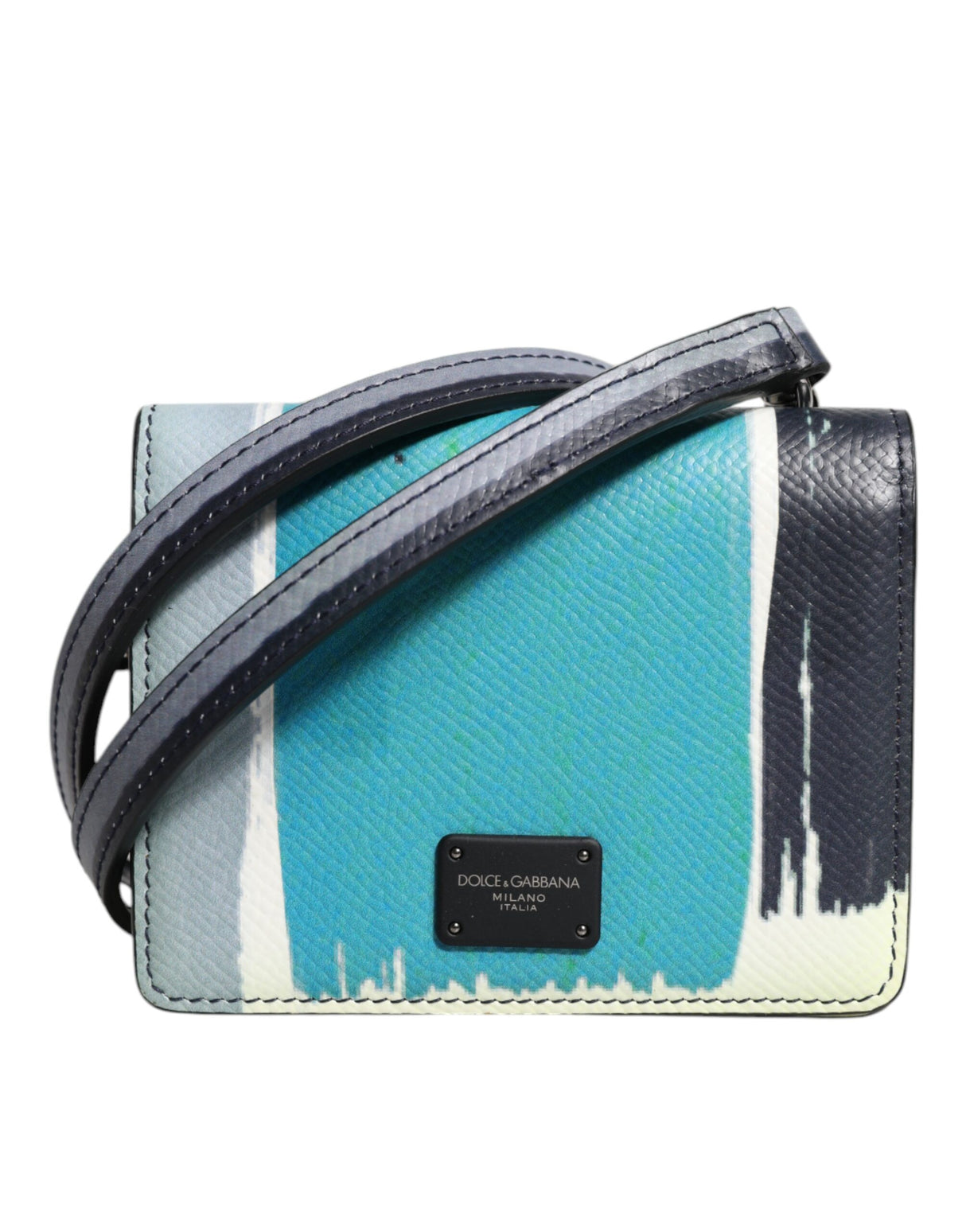 Dolce & Gabbana Multicolor Leather DG Logo Bifold Card Holder Wallet