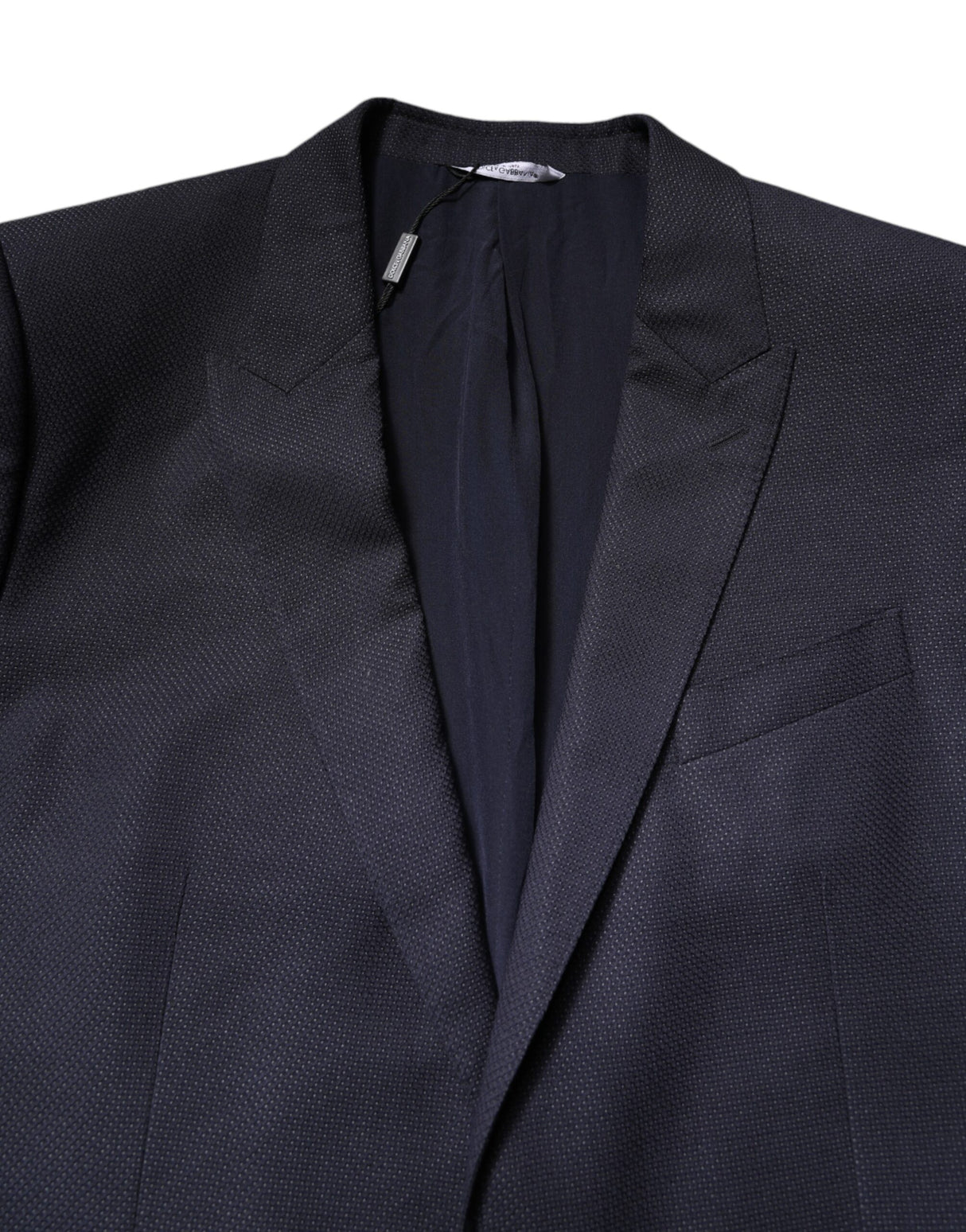 Dolce & Gabbana Black Wool Single Breasted Coat Blazer Suit