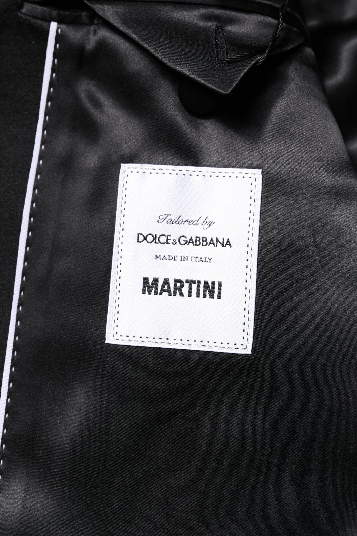 Dolce & Gabbana Black Single Breasted Men Coat MARTINI Blazer