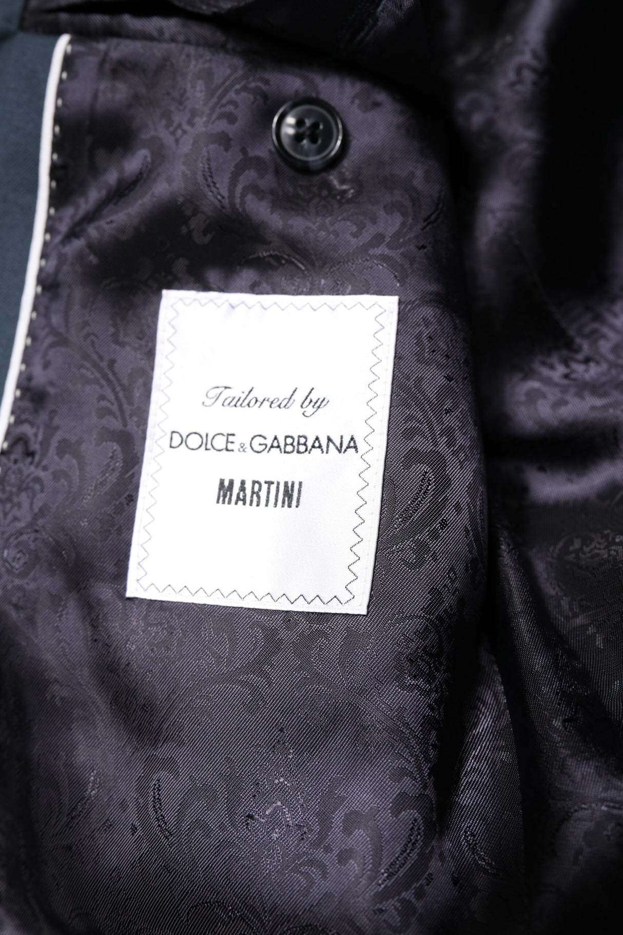 Dolce & Gabbana Blue Single Breasted Men Coat MARTINI Blazer