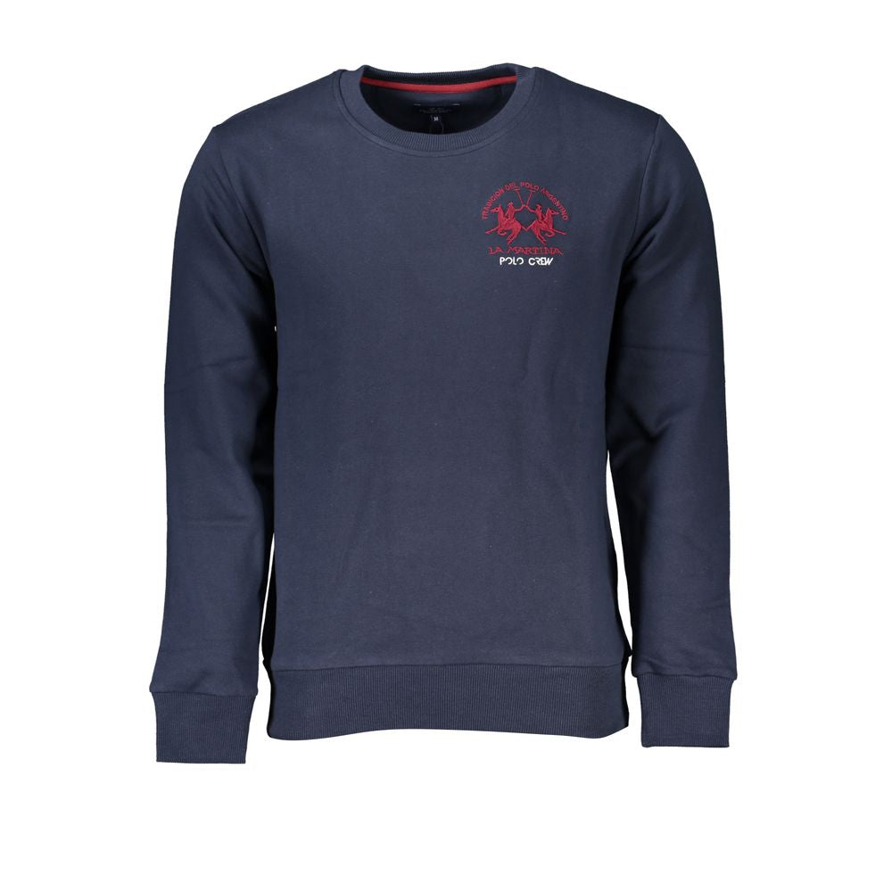 La Martina Blue Cotton Men's Sweatshirt