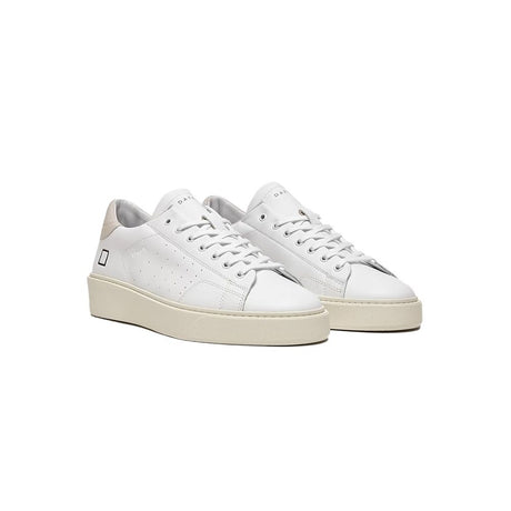 D.A.T.E White Leather Sneaker