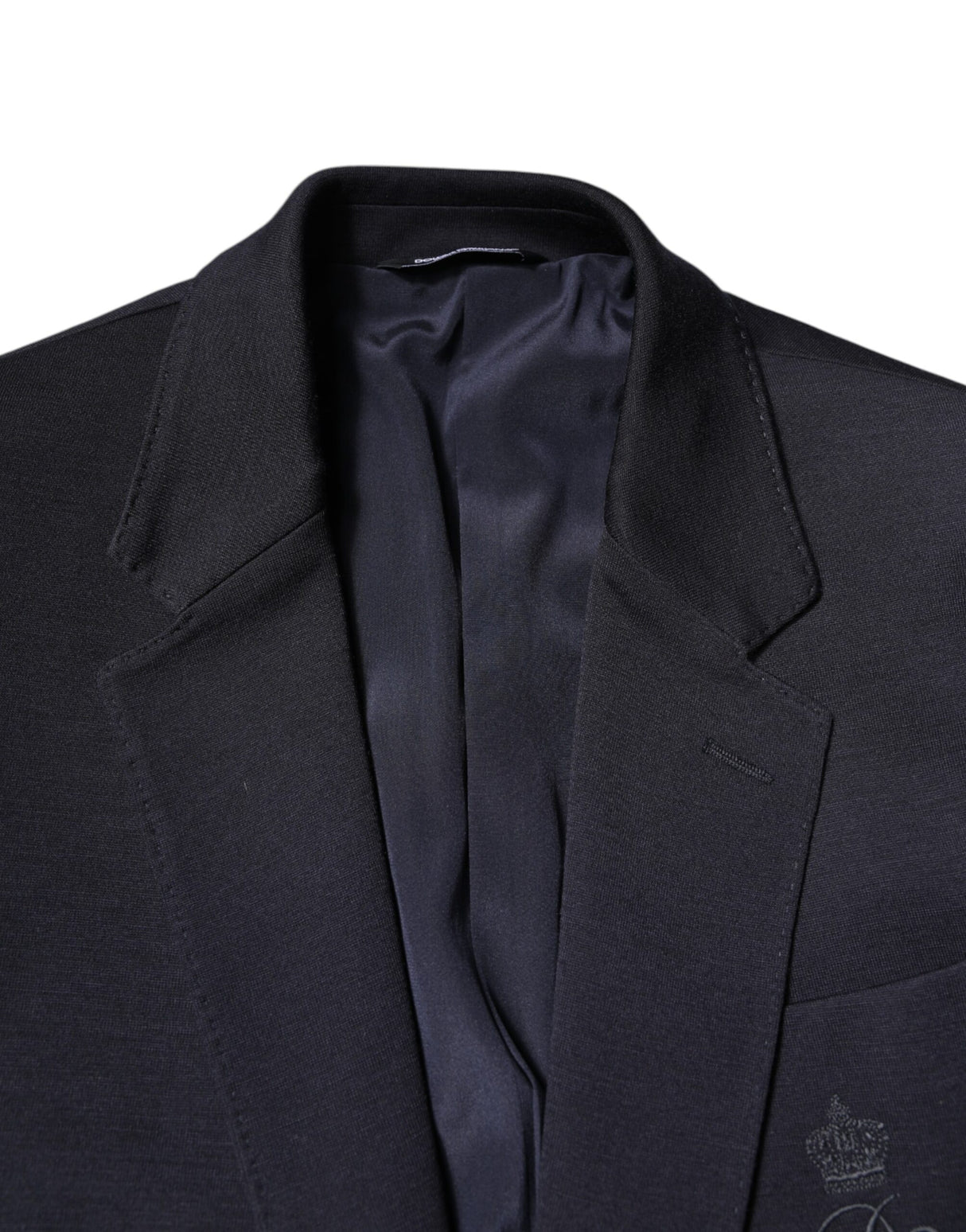 Dolce & Gabbana Black Wool Single Breasted Coat Suit Blazer