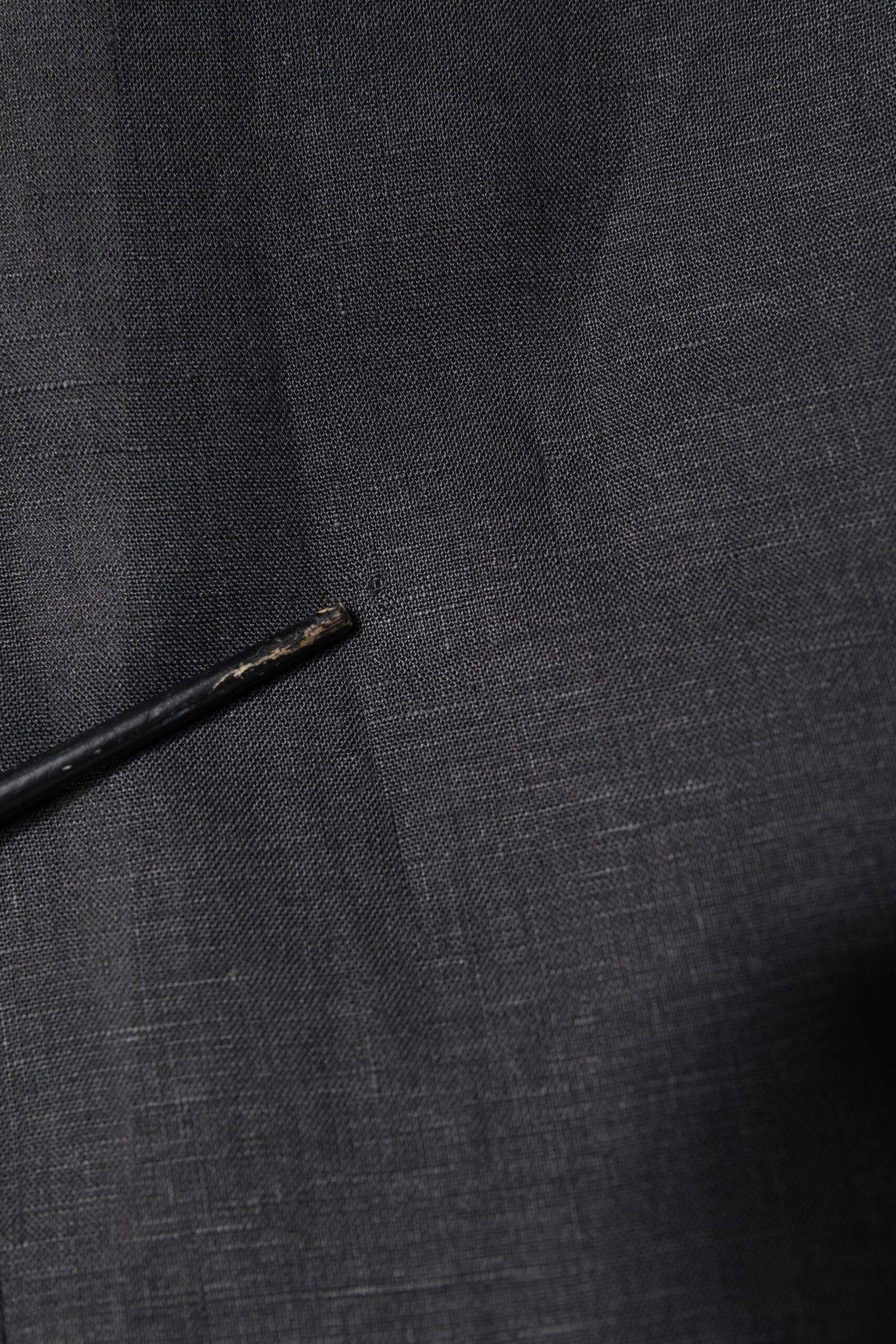 Dolce & Gabbana Black Linen Single Breasted Men Coat Blazer