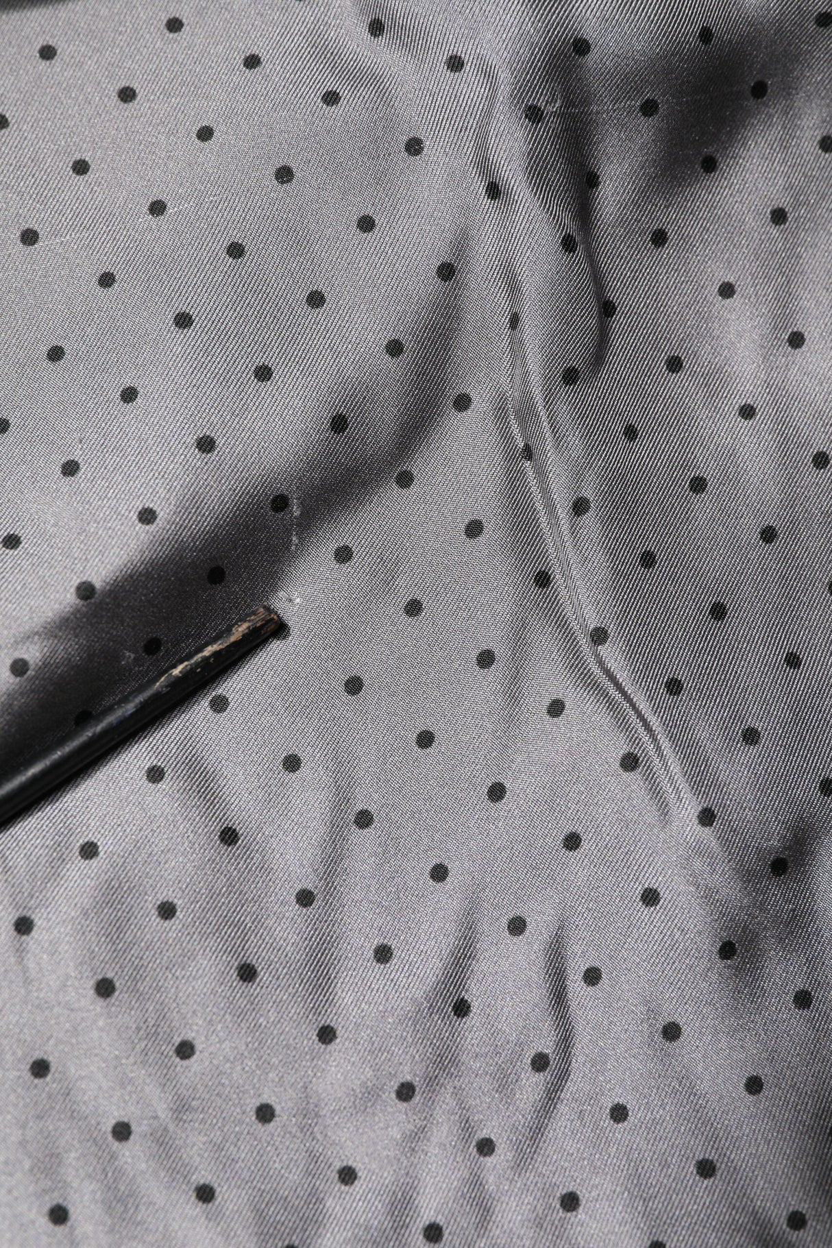 Dolce & Gabbana Gray Polka Dot Silk Long Sleeve Shirt