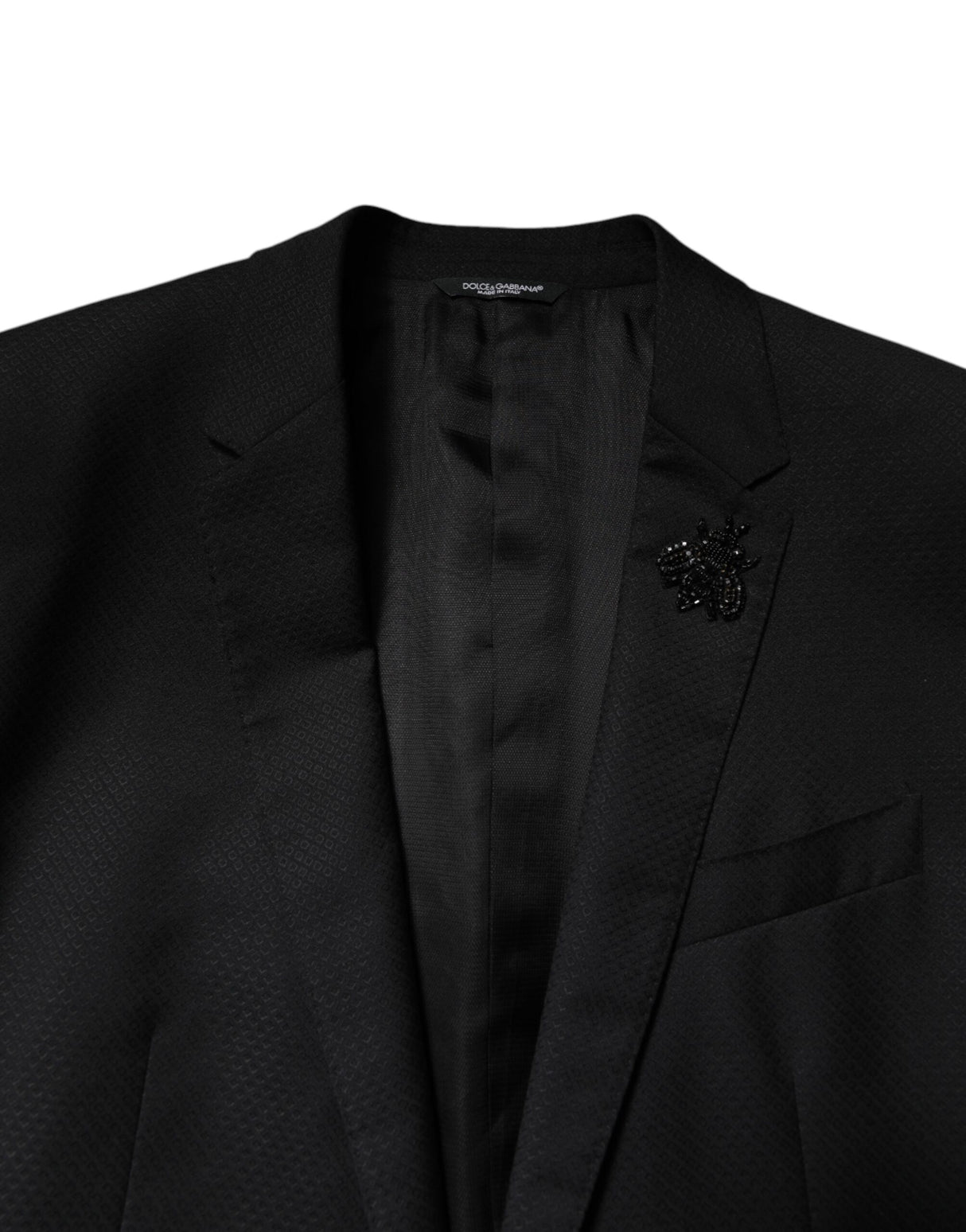 Dolce & Gabbana Black Wool Single Breasted 2 Piece Suit