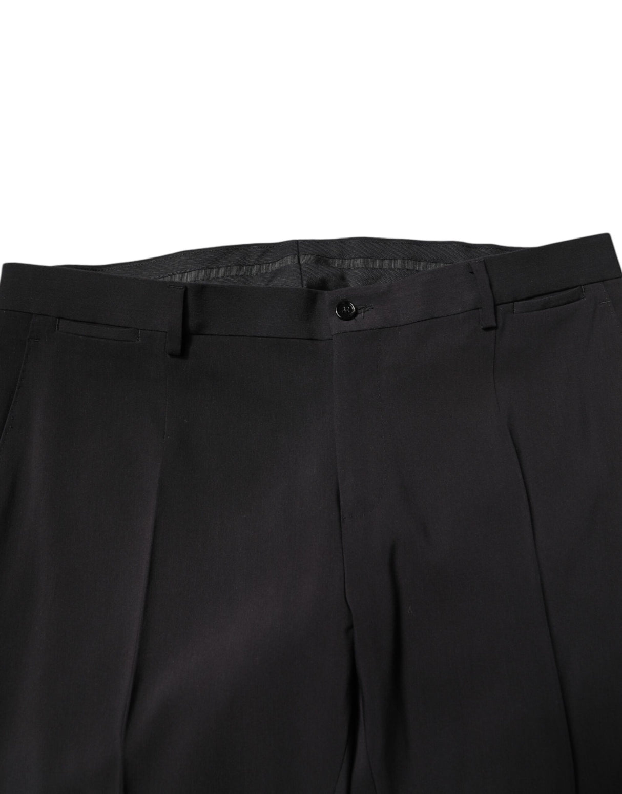 Dolce & Gabbana Black Cotton Single Breasted 2 Piece Suit