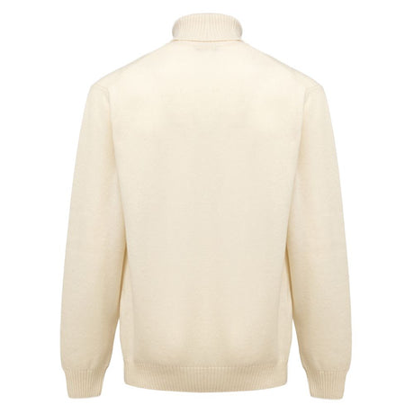Cruciani White Cashmere Turtleneck
