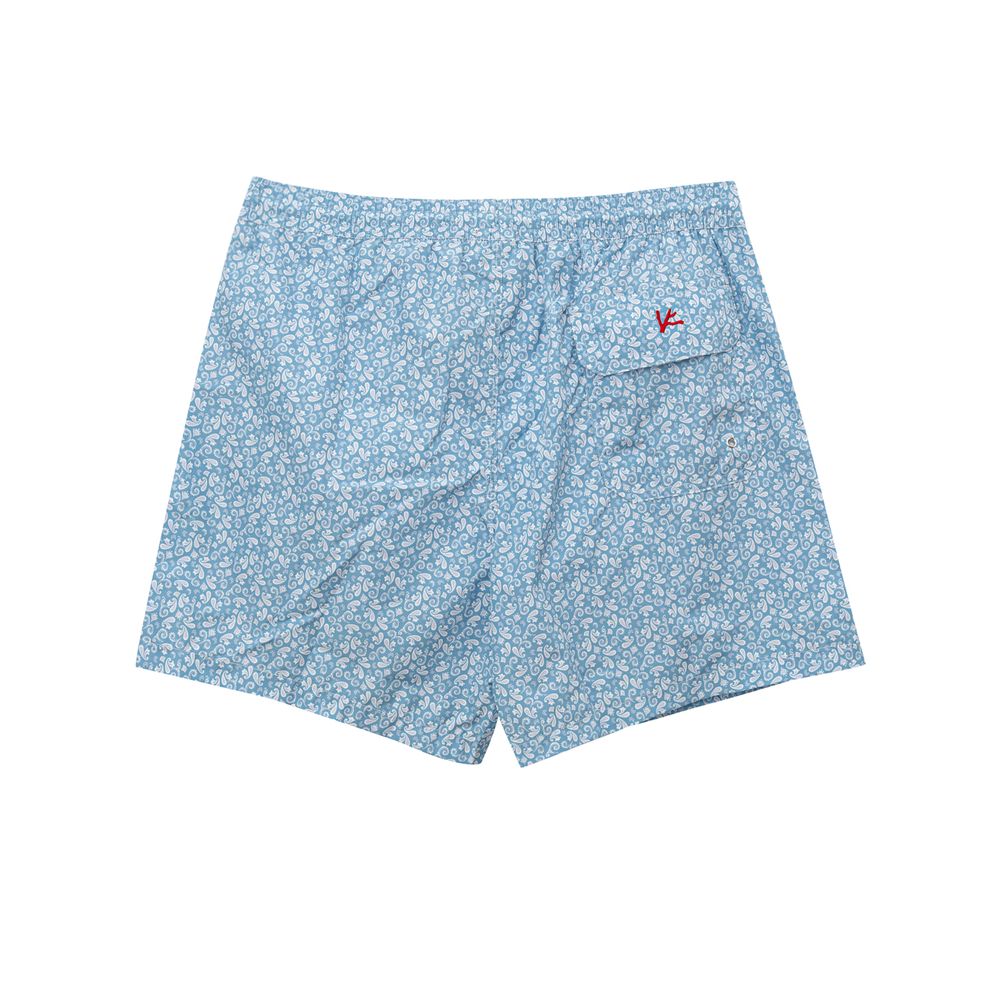 Isaia Blue Polyester Swim Shorts