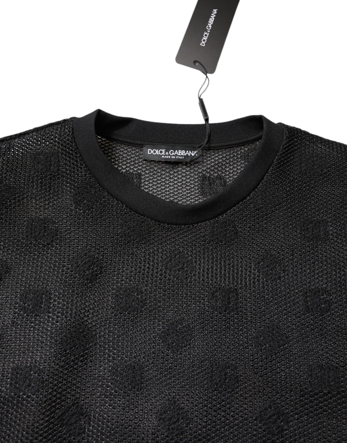 Dolce & Gabbana Black See Through Logo Short Sleeves T-shirt