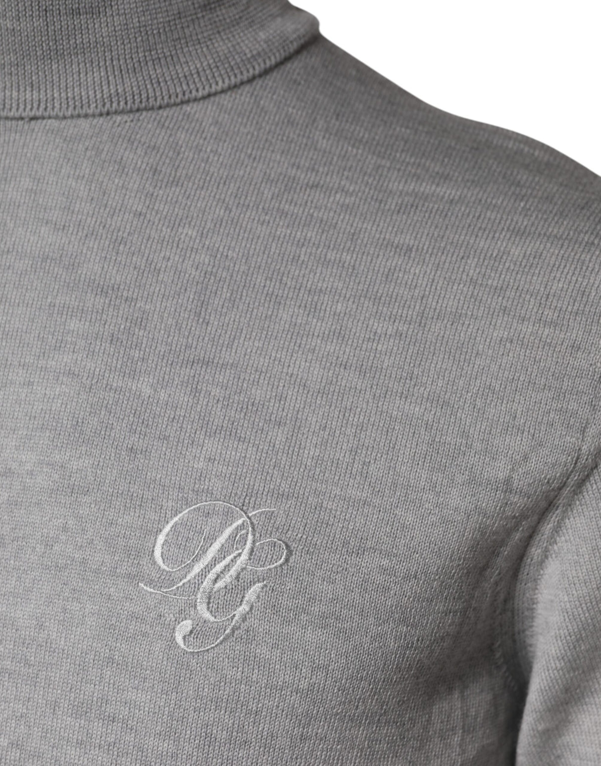 Dolce & Gabbana Gray Wool Knitted Men Pullover Sweater