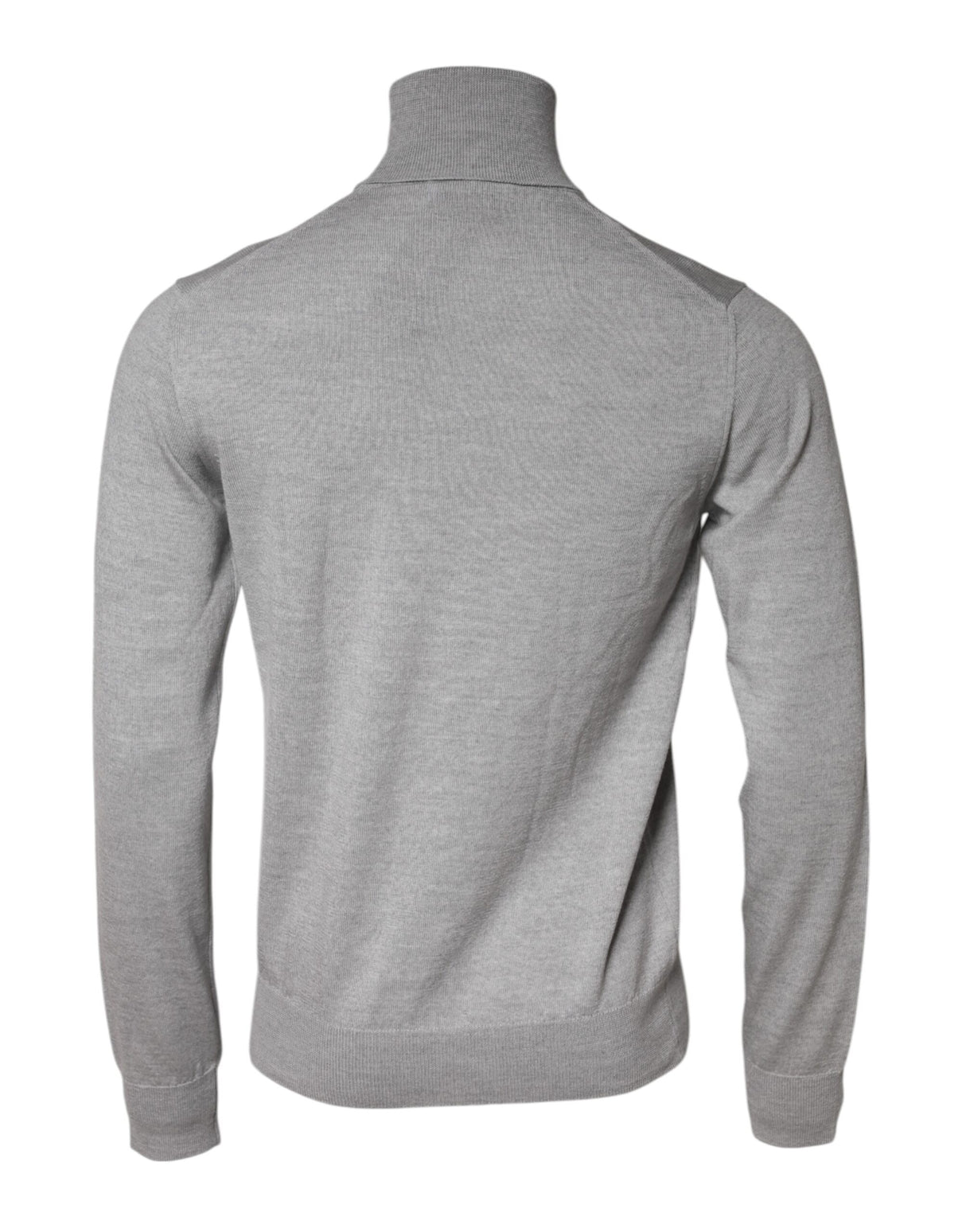 Dolce & Gabbana Gray Wool Knitted Men Pullover Sweater