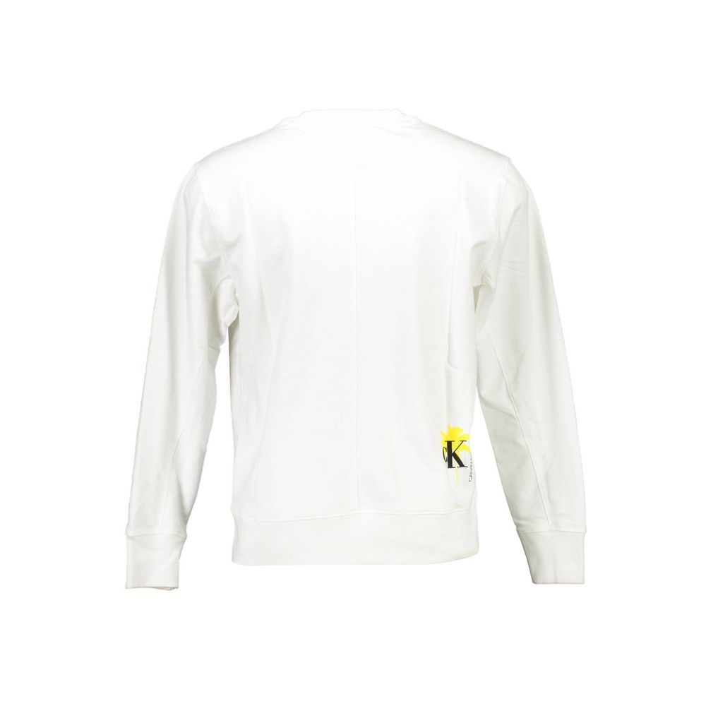 Calvin Klein White Organic Cotton Men Sweater