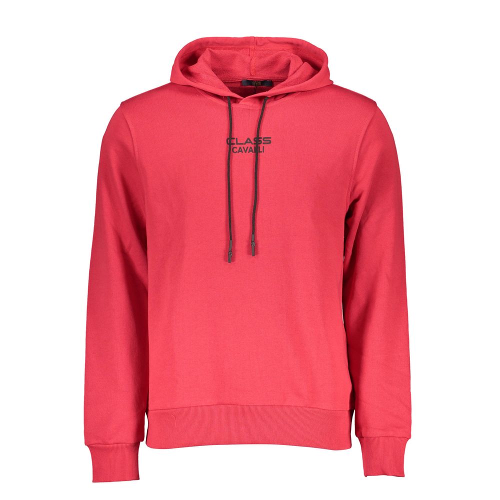 Cavalli Class Red Cotton Men Sweater