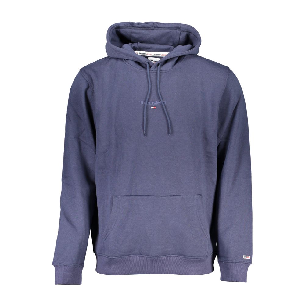 Tommy Hilfiger Blue Cotton Men's Sweatshirt with Hood