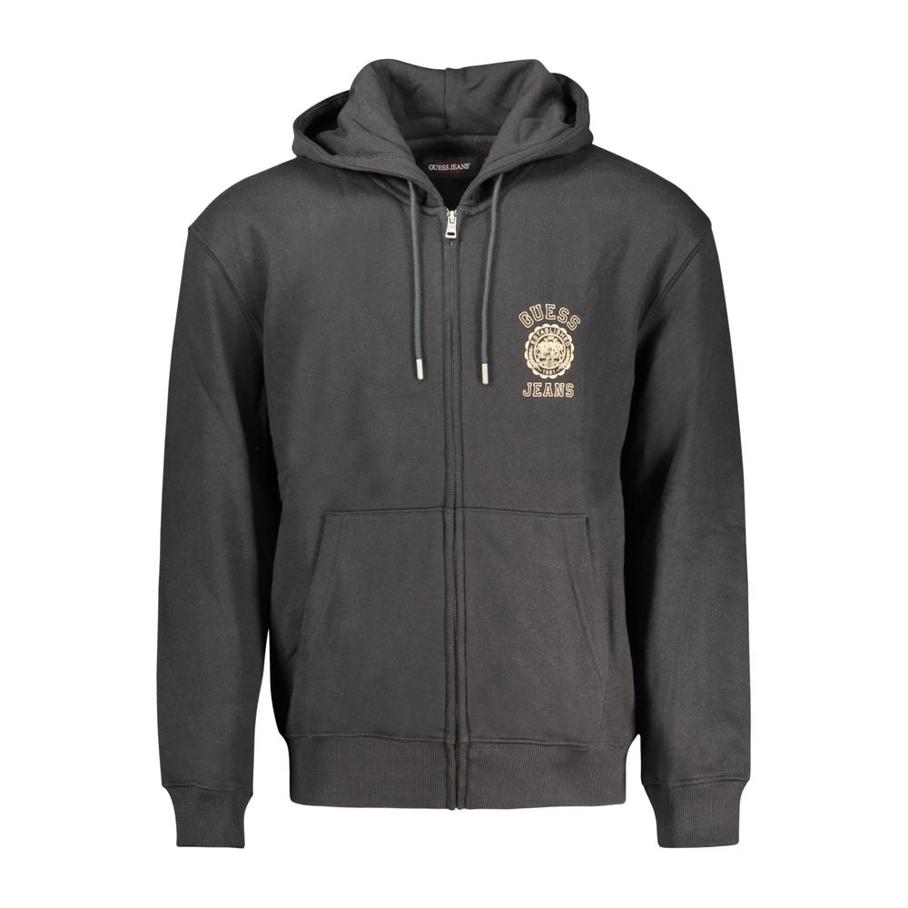 Guess Jeans Black Cotton Men's Sweatshirt