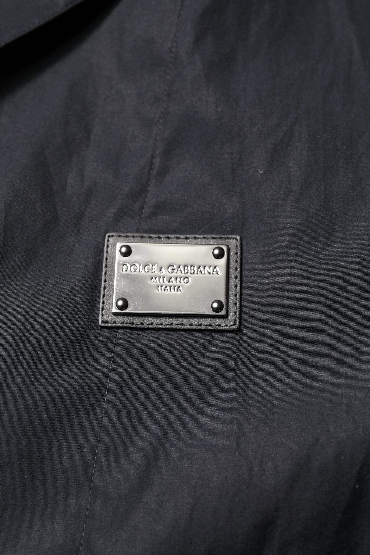 Dolce & Gabbana Black Short Sleeves Button Down Casual Shirt