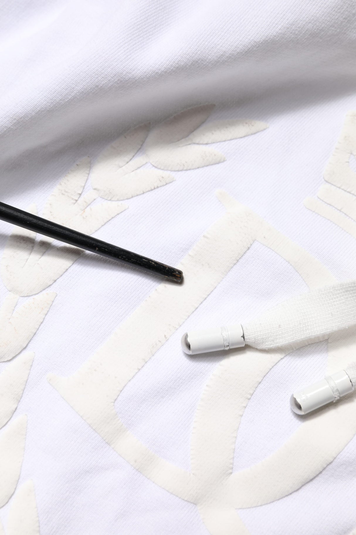 Dolce & Gabbana White Embossed Logo Hooded Sweatshirt Sweater