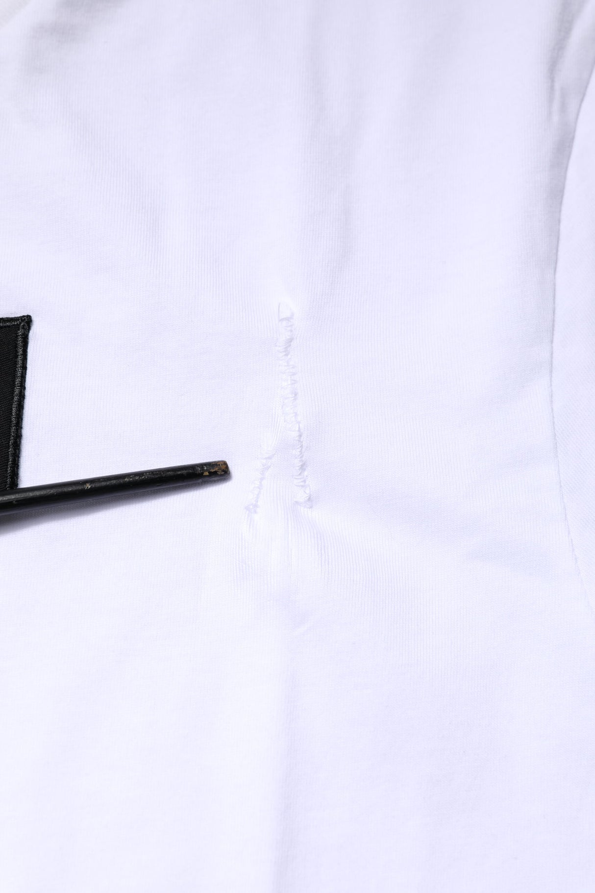 Dolce & Gabbana White Cotton Logo Patch Crew Neck T-shirt