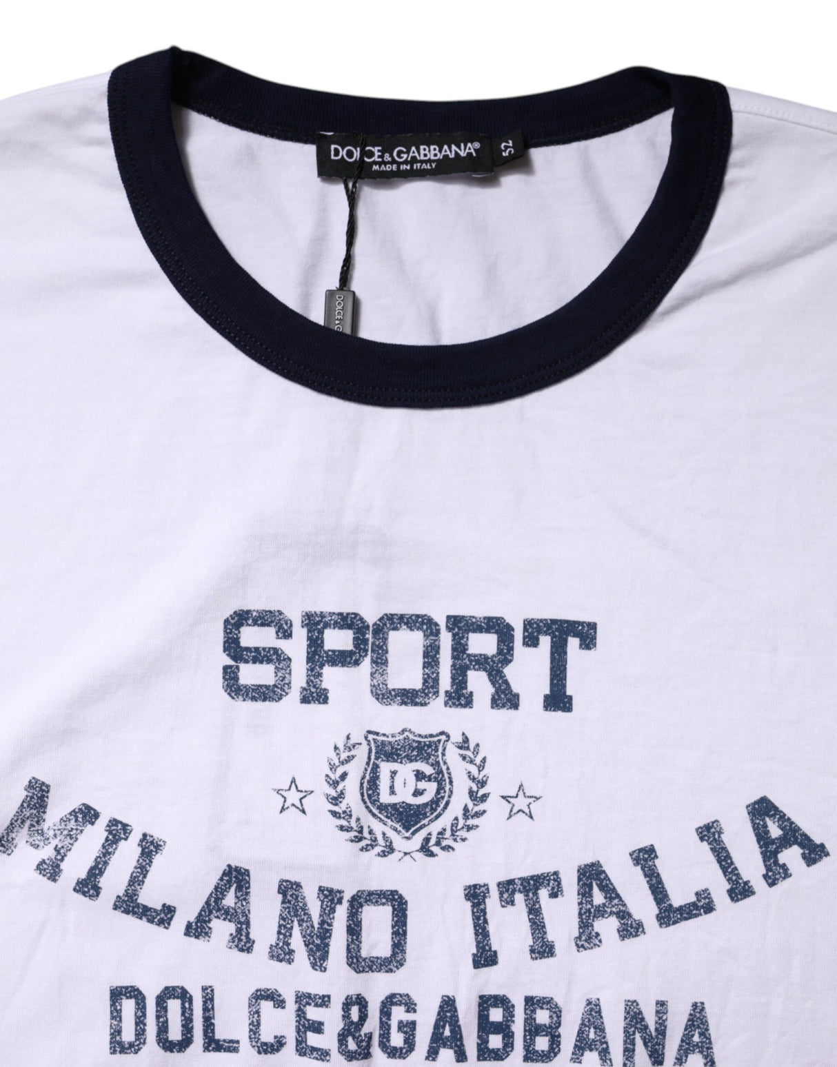 Dolce & Gabbana White DG Logo Print Short Sleeve T-shirt