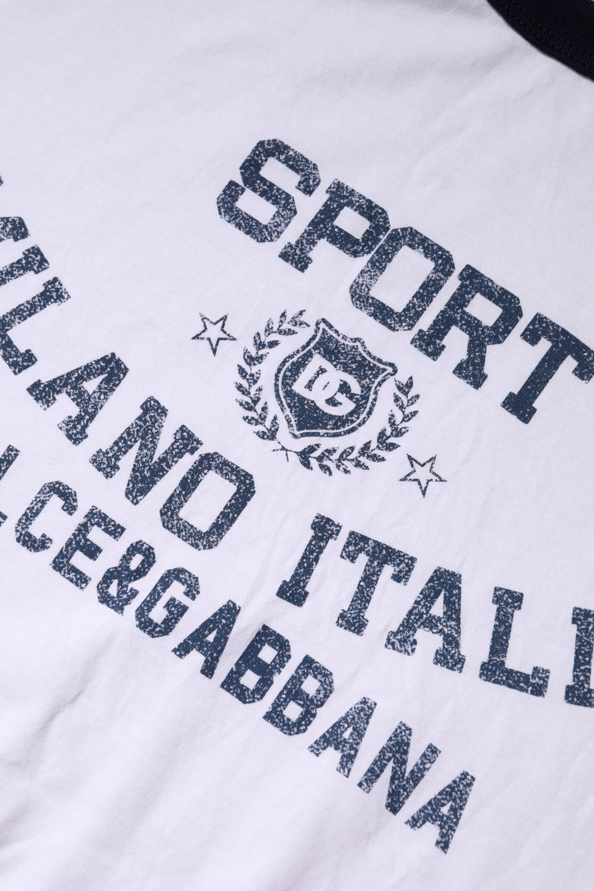 Dolce & Gabbana White DG Logo Print Short Sleeve T-shirt