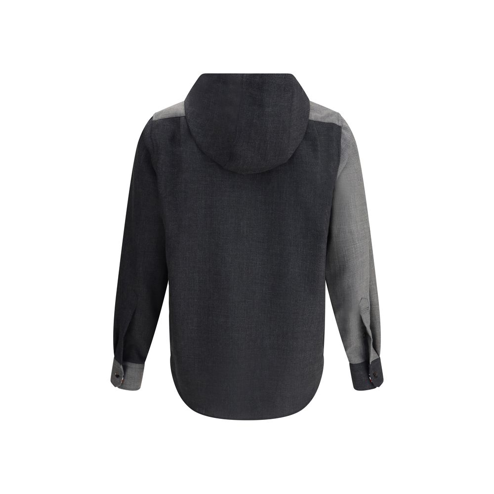 Thom Browne Gray Wool Jackets And Coat