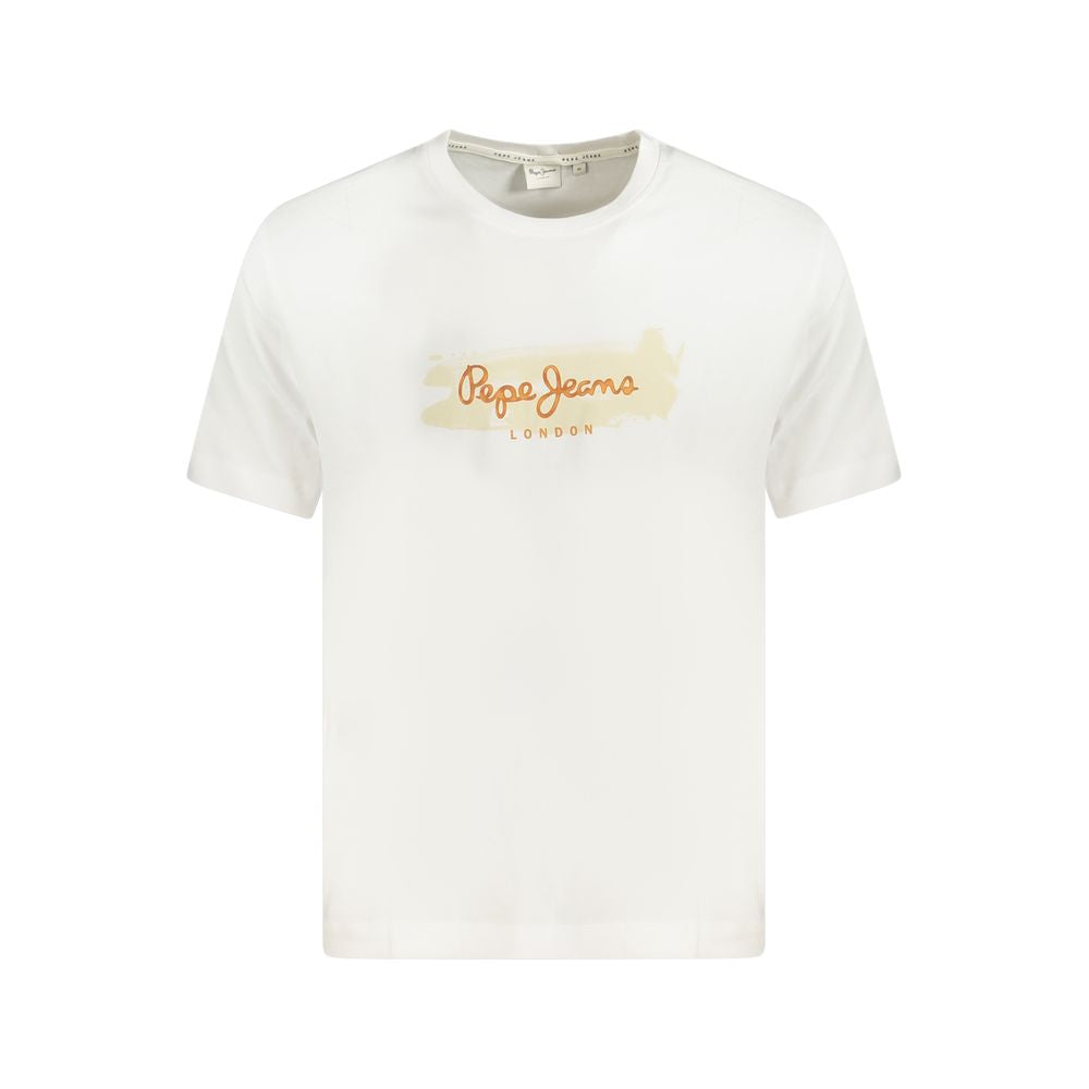 Pepe Jeans Bianco Cotton Mens T-Shirt