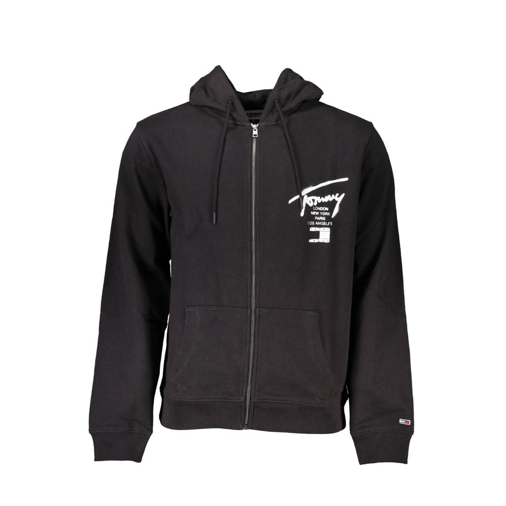 Tommy Hilfiger Black Cotton Mens Sweatshirt