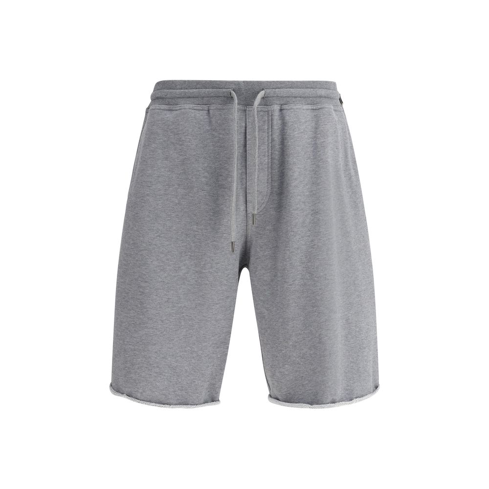 Brunello Cucinelli Gray Cotton Bermuda Shorts